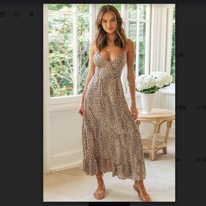 NWT CUPSHE CHEETA PRINT SLIP DRESS